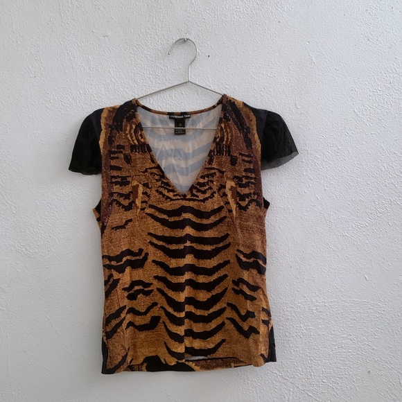 Vivienne Tam | Tops | Vivienne Tam Tiger Print Top | Poshmark